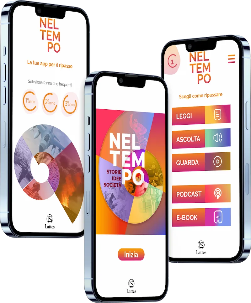 Schermate dell'applicazione Nel Tempo