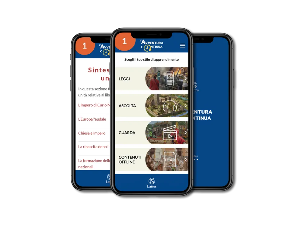 Schermate dell'app L'Avventura Continua