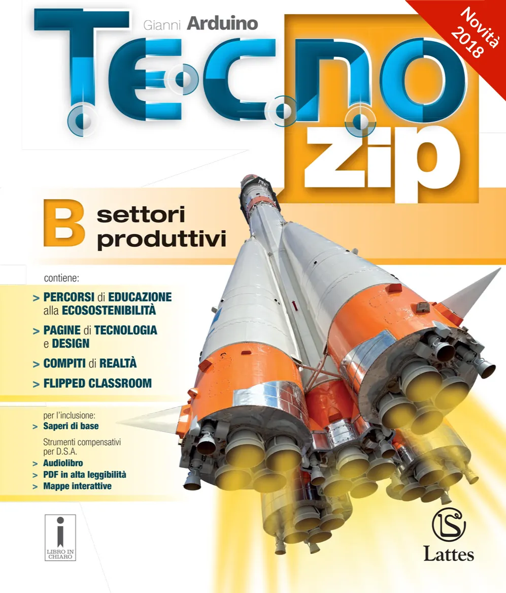 <h1><strong>Tecno.zip</strong></h1>
<h2>GIANNI ARDUINO
</h2>
<img src="/images/def_TECNO_ZIP_SETTORI.jpg" alt="Copertina del libro Tecno.zip">
<a href="https://www.latteseditori.it/images/inchiaro-bollino-pdf/2023/tecno-zip.pdf"><img src="/images/libroinchiaro.png" alt="Libro in chiaro"></a>
<p>
    <a href="https://teachbox.latteseditori.it/copie-saggio/saggi-cartacei">RICHIEDI LA COPIA SAGGIO!</a>
</p>
<h2>Scarica l'app del libro</h2>
<a href="https://play.google.com/store/apps/details?id=it.latteseditori.tecnozip"><img src="/images/bottone-google-play.png" alt="Scarica su Google Play"></a>
<a href="https://apps.apple.com/us/app/tecno-zip-ripasso/id1453684016"><img src="/images/bottone-apple-store.png" alt="Scarica su App Store"></a>
<h3>Contenuto:
</h3>
<ul>
        <li>

        
<h3>Caratteristiche generali</h3>


<div><p><strong>Differenze rispetto a Tecno.app<br /></strong>In <strong>Tecno.zip</strong> il volume Settori produttivi è articolato in un unico volume di 360 pagine circa. In risposta alle richieste pervenute negli ultimi anni, questa configurazione propone una <strong>leggera riduzione dei contenuti relativi ai Settori produttivi;</strong> senza eliminare alcuna sezione o argomento, si è cercato di alleggerire l’intera trattazione, lungo tutto il testo, in modo da proporre sul mercato un’edizione realmente alleggerita. In questa configurazione il libro delle competenze è a parte, unito al volumetto sul Design.</p>
<p><strong>Struttura del testo</strong></p>
<p>Tutto il testo si articola in doppie pagine strutturate in questo modo:</p>
<ul>
<li><strong>la pagina di sinistra contiene la trattazione vera e propria</strong>, corredata a margine da un colonnino contenente attività puntuali che hanno la funzione di facilitare l’apprendimento;</li>
<li><strong>la pagina di destra contiene fotografie, disegni, approfondimenti</strong>. Se nelle edizioni precedenti il ripasso dei saperi di base era proposto alla ne di ogni area, in <strong>Tecno.zip</strong>, invece, è suddiviso per unità, in modo da consentire un ripasso più puntuale, utile inoltre agli studenti con Bisogni Educativi Speciali.</li>
</ul>
<p><strong>Nuovi Argomenti<br /></strong>Sono stati introdotti <strong>argomenti nuovi</strong> (la tecnologia aerospaziale, la stampa, la fotografia).<strong><br /></strong></p>
<p><strong>La sostenibilità ambientale</strong><br />Per ogni area sono presenti alcuni approfondimenti tematici sul tema della <strong>sostenibilità ambientale</strong>, articolati con questo criterio: il tema, le soluzioni che la tecnologia offre, che cosa possiamo fare noi.</p>
<p><strong>SERVIZI A CORREDO</strong><br />La Casa editrice ha sviluppato un progetto destinato alla robotica formativa che prevede, per i docenti che utilizzano Tecno.zip, un corso di formazione incentrato sulle tematiche inerenti tale argomento.<br />Obiettivi del corso sono il conferimento ai docenti delle conoscenze e delle competenze essenziali per sviluppare attività di robotica in classe, inclusa la realizzazione di contenuti didattici ottenuti attraverso la programmazione con Scratch. Le simulazioni in aula prevedono l’utilizzo di alcuni robot didattici ad uso dei formatori e dei partecipanti.<br />Per le esercitazioni previste dal progetto la Casa editrice si rende disponibile a fornire gratuitamente un robot alla scuola che partecipa al corso, qualora siano previste attività di robotica formativa.</p></div>


    </li>
        <li>

        
<h3>Robotica</h3>


<div><p><strong><span>Novità 2019!</span></strong></p>
<p>A corredo del libro di testo  Tecno.Zip è disponibile un volume<span> </span><strong>A lezione con i ROBOT. </strong></p></div>


    </li>
        <li>

        
<h3>Competenze</h3>


<div><p><span>Tutto il testo è corredato da un'ampia proposta di attività utili allo sviluppo delle competenze disciplinari e interdisciplinari.</span></p></div>


    </li>
        <li>

        
<h3>Didattica inclusiva</h3>


<div><p>Oltre ai contenuti presentati in un'ottica inclusiva all'iterno del libro di testo, è presente un volume triennale semplificato per studenti con D.S.A. (<strong>Percorsi per D.S.A.</strong>) relativamente ai <em>Settori produttivi</em>.</p>
<p>Per gli studenti non madrelingua, invece, sono disponibili i volumi triennali relativi ai <em>Saperi di bas</em>e, tradotti in lingua romena, spagnola, araba e cinese (<strong>Il tuo libro di Tecnologia dalla madrelingua all'italiano</strong>).</p></div>


    </li>
        <li>

        
<h3>Il digitale</h3>


<div><p><span><strong>Novità 2019!</strong></span><br />Da quest’anno è disponibile una nuova App per lo studente, pensata per il ripasso e per prepararsi all’interrogazione. Scopri di più</p>
<ul>
<li>Il blog <strong>"Il Technologico"</strong> propone un'ampia selezione di articoli relativi alle più recenti innovazioni in ambito tecnologico e non solo.</li>
<li>Nel <em>Teachbox</em>, il docente può utilizzare l'<strong>Atlante multimediale PalneT</strong> per proporre alla classe delle lezioni interattive, sugli ambiti di studio dell'intero triennio (Materiali, Domotica, Energia).</li>
<li>Sulla piattaforma bSmart è presente lo <strong>sfoglialibro interattivo</strong> arricchito da <strong>video, filmati, esercizi interattivi,</strong> tra cui un'ampia proposta di <strong>drug and drop, mappe interattive</strong>, e molto altro.</li>
</ul></div>


    </li>
        <li>

        
<h3>Per il docente</h3>


<div><p><strong>Per l'Esame di Stato<br /></strong>In occasione del Nuovo Esame di Stato sarà disponibile per il Docente in propaganda, insieme alla Guida, un fascicolo destinato al Nuovo Esame contenente percorsi di preparazione al colloquio da proporre alla classe.</p>
<ul>
<li>La<strong> guida</strong> contenente verifiche, soluzioni, ecc.</li>
<li>Il <strong>Teachbox</strong>: il portale online contenente materiali didattici interattivi, oltre ai contenuti della guida, le verifiche editabili, ecc.</li>
</ul></div>


    </li>
        <li>

        
<h3>C.L.I.L</h3>


<div><p><span>I </span><strong>Saperi di base</strong><span> tradotti in lingua inglese - per le attività di CLIL - sono raccolti in un unico volume triennale.</span></p></div>


    </li>
        <li>

        
<h3>Compiti di realtà</h3>


<div><p><span>Per ogni area sono presenti alcuni</span><span> compiti di realtà</span><span> di taglio laboratoriale, come richiedono le stesse Indicazioni Nazionali.</span></p></div>


    </li>
        <li>

        
<h3>Metodologie didattiche informative</h3>


<div><p>Ogni area si apre con un<span> </span><strong>video</strong><span> </span>che può servire anche per un<span> </span><strong>approccio capovolto</strong>, per chi volesse utilizzarlo.</p>
<p>Nel volume <em>Settori produttivi</em>, ciascuna unità si apre con una proposta didattica pensata per eventuali attività in modalità <strong>Flipped classroom</strong> (realizzabili anche tramite la visione di video e filmati).</p></div>


    </li>
        <li>

        
<h3>Il design</h3>


<div><p><span>L’intero corso si presenta sotto una chiave di lettura particolare, quella del </span><strong>design</strong><span>: design inteso come attitudine progettuale di tutti i settori merceologici: non solo casa e arredamento, ma anche trasporti, moda, telecomunicazioni, ecc. Per questo il volume dei settori produttivi è affiancato da un </span><strong>volumetto</strong><span> che illustra il tema e la sua trasversalità. All’interno del volume dei settori produttivi, poi, una </span><strong>doppia pagina per area</strong><span> ne specifica gli aspetti peculiari relativi all’area stessa.</span></p></div>


    </li>
        <li>

        
<h3>Scratch</h3>


<div><p><span>Nel terzo tomo dei Settori produttivi è presente un’approfondita sezione dedicata all’uso di </span><span>Scratch</span><span>: si tratta di un vero e proprio corso base, che si articola in una parte cartacea e in una parte digitale accessibile da bSmart.</span></p></div>


    </li>
    </ul>
<h3>Configurazioni di vendita:</h3>
<div><p>A - <em>Disegno </em>(pp. 192) + B - <em>Settori Produttivi </em>(pp. 348) + Mi preparo per l'interrogazione (pp. 104) + Tavole per il disegno e la costruzione dei solidi (pp. 120) + Laboratorio delle competenze designer si diventa (pp. 180)</p></div>
<div>

    




<div>ISBN 978-88-6917-329-5</div>

<p>€ 29,80</p>



</div>
<div><p>A - <em>Disegno </em><span> </span>(pp. 192) + B - <em>Settori Produttivi </em>(pp. 348) + Mi preparo per l'interrogazione (pp. 104) + Tavole per il disegno e la costruzione dei solidi <span> </span>ONLINE  (pp. 120) + Laboratorio delle competenze designer si diventa ONLINE  (pp. 180) </p></div>
<div>

    




<div>ISBN 978-88-6917-332-5</div>

<p>€ 21,10</p>



</div>
<div><p>A - <em>Disegno </em>(pp. 192) + B - <em>Settori Produttivi </em>(pp. 348) + Mi preparo per l'interrogazione (pp. 104) + Tavole per il disegno e la costruzione dei solidi (pp. 120) + Laboratorio delle competenze designer si diventa ONLINE (pp. 180) </p></div>
<div>

    




<div>ISBN 978-88-6917-330-1</div>

<p>€ 26,00</p>



</div>
<div><p>A - <em>Disegno </em>(pp. 192) + B - <em>Settori Produttivi  </em>(pp. 348) + Mi preparo per l'interrogazione (pp.104) + Laboratorio delle competenze designer si diventa (pp. 180) </p></div>
<div>

    




<div>ISBN 978-88-6917-331-8</div>

<p>€ 23,80</p>



</div>
<h3>Libro digitale:</h3>
<h5>Questa versione non comprende il libro cartaceo</h5>
<div><p>A - <em>Disegno  </em>(pp. 192) + B - <em>Settori Produttivi </em>(pp. 348) + Mi preparo per l'interrogazione (pp. 104) + Tavole per il disegno e la costruzione dei solidi  (pp. 120) + Laboratorio delle competenze designer si diventa  (pp. 180) </p></div>
<div>

    




<div>ISBN 978-88-6917-377-6</div>

<p>€ 23,55</p>



</div>
<p>
    <a href="https://store.bsmart.it/it/IT/products/tecno-zip-disegno-settori-produttivi-mi-preparo-per-l-interrogazione-laboratorio-delle-competenze-designer-si-diventa-tavole-per-il-disegno-e-la-costruzione-dei-solidi">Acquista su bSmart</a>
</p>
<div><p>#Tecnologia - Percorsi facilitati</p></div>
<div>

    




<div>ISBN 978-88-6917-519-0</div>

<p>€ 4,25</p>



</div>
<p>
    <a href="https://store.bsmart.it/it/IT/products/tecnologia-percorsi-facilitati-settori-produttivi">Acquista su bSmart</a>
</p>
<p>
    <a href="https://web.latteseditori.it/formazione-lista-corsi/categoria/webinar-gratuiti/">SCOPRI I NOSTRI WEBINAR!</a>
</p>