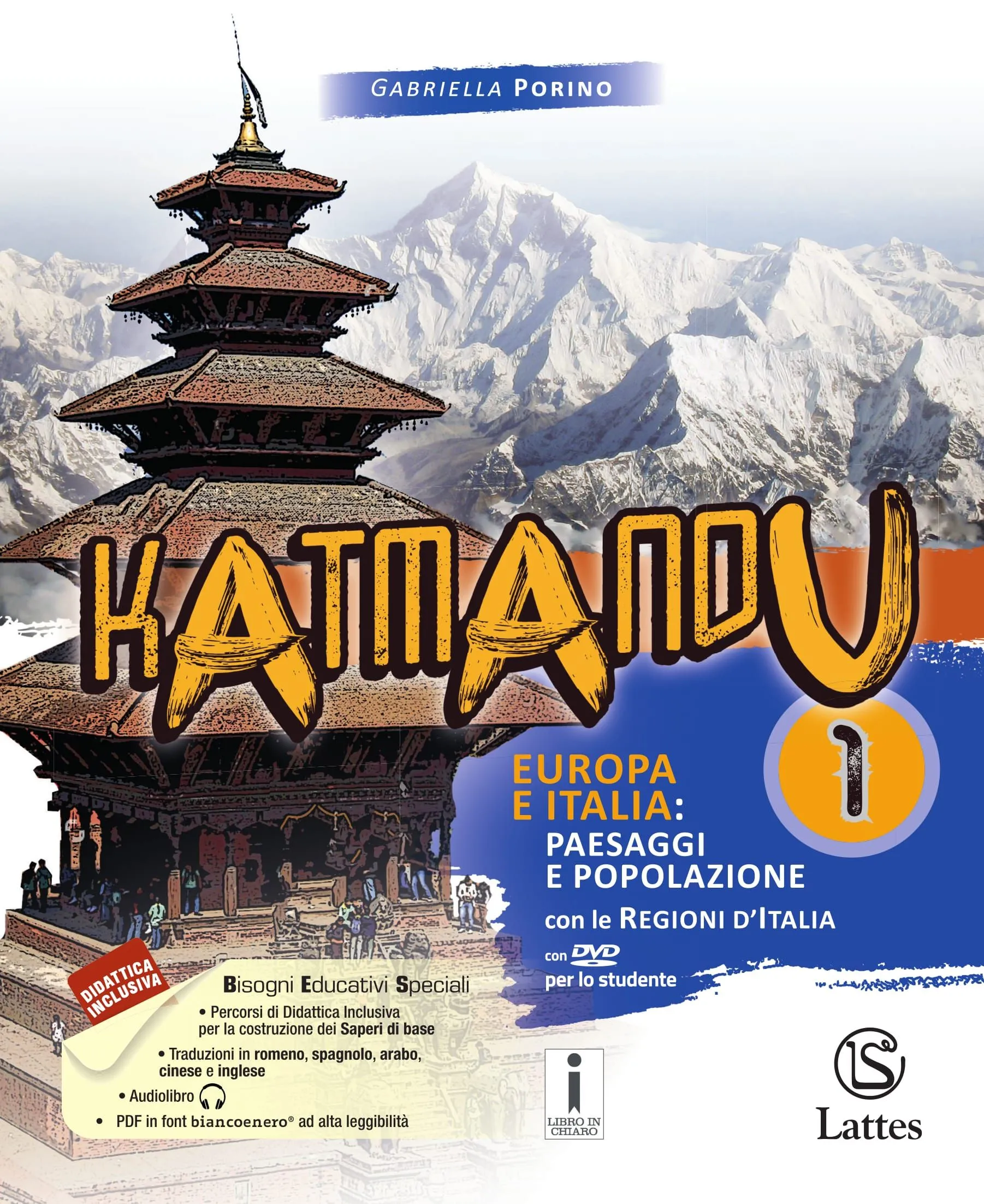 <h1><strong>Katmandu</strong></h1>
<h2>G. PORINO</h2>
<img src="/images/katmandu-1.jpg" alt="Copertina del libro Katmandu">
<a href="https://www.latteseditori.it/images/inchiaro-bollino-pdf/2023/katmandu.pdf"><img src="/images/libroinchiaro.png" alt="Libro in chiaro"></a>
<p>
    <a href="https://teachbox.latteseditori.it/copie-saggio/saggi-cartacei">RICHIEDI LA COPIA SAGGIO!</a>
</p>
<h3>Contenuto:
</h3>
<ul>
        <li>

        
<h3>Caratteristiche generali</h3>


<div><p><span>Il corso è articolato in</span><strong><span> </span>Parti</strong><span> suddivise in </span><strong>Unità</strong><span>, a loro volta scandite da Lezioni in doppia pagina.</span><br /><span>Ogni Unità dedicata alla Geografia generale, fisica e umana, si apre con alcune pagine intitolate </span><strong>Costruisco i saperi di base</strong><span>, pensate in chiave di </span><strong>Didattica Inclusiva</strong><span>, scritte interamente in carattere ad alta leggibilità e tradotte online in 5 lingue.</span><br /><span>Ogni Unità è poi divisa in </span><strong>Lezioni</strong><span>. In apertura di ciascuna sono indicati i </span><strong>Contenuti Digitali Integrativi</strong><span> che la corredano. In particolare, per ciascuna Lezione sono presenti nella versione digitale del testo la traccia audio e il PDF in carattere ad alta leggibilità (strumenti compensativi).</span><br /><span>Le unità si concludono con le attività di verifica dei <strong>contenuti</strong>, altre attività articolate per <strong>competenze</strong>, tra cui alcuni esercizi proposti in inglese, per il <strong>CLIL</strong>; <strong>compiti di realtà</strong>.</span></p></div>


    </li>
        <li>

        
<h3>Competenze</h3>


<div><ul>
<li>Nelle varie Lezioni si trovano box con attività puntuali di sviluppo delle competenze, sia disciplinari sia chiave (tipo: leggi la carta, fai una ricerca in internet, confronta le immagini…).</li>
<li>Ogni Unità si conclude con attività articolate per competenze (e anche per il CLIL) e con un Compito di realtà.</li>
<li>Il lavoro per la competenza Impara a imparare è trasversale ai volumi, con schede dedicate e attività per costruire la mappa e leggere la carta.</li>
<li>Il lavoro sulle competenze si completa nel Quaderno delle Competenze (annuale) con Verifiche per le competenze disciplinari,<span> </span><strong>Compiti di realtà,</strong><span> </span>pagine CLIL, percorsi interdisciplinari Impara a imparare e prove Invalsi.</li>
</ul></div>


    </li>
        <li>

        
<h3>Didattica inclusiva</h3>


<div><ul>
<li>Ogni Unità si apre con alcune pagine chiamate<span> </span><strong>COSTRUISCO I SAPERI DI BASE</strong><span> </span><strong>in carattere ad alta leggibilità</strong><span> </span>e tradotte in 5 lingue online. Qui si trovano l’introduzione all’argomento dell’Unità e i<span> </span><strong>concetti di base</strong>.</li>
<li>Ogni Unità è divisa in<strong><span> </span>Lezioni</strong>. Al fondo di ciascuna è presente il<strong><span> </span>Percorso di base in carattere ad alta leggibilità</strong>. Serve a fissare i concetti più importanti e verificarne la comprensione.</li>
<li>All’interno del<span> </span><em>Percorso di base</em>, è presente il box<span> </span><em><strong>Crea la mappa</strong></em>: una<strong><span> </span>post-it che contiene il concetto chiave della Lezione</strong>. A fine Unità, i post-it verranno uniti tra loro a formare la mappa concettuale. dell’Unità, cioè un quadro organico dell’argomento trattato, con evidenziati i nessi logici e causali.</li>
<li>Procedendo nello studio, lo studente sarà chiamato a contribuire alla creazione della mappa, proprio utilizzando i post-it Crea la mappa.</li>
<li>Questo percorso costituisce un’importante aiuto metodologico per lo studente per sviluppare la<span> </span><strong>competenza Impara a imparare</strong>. Allo stesso tempo, per i BES, il Percorso di base costituisce una sorta di “mancorrente” di sicurezza per procedere nello studio. Inoltre per i BES sono predisposti a livello digitale particolari<span> </span><strong>Strumenti compensativi</strong>: audiolezione e PDF in alta leggibilità di tutte le lezioni.</li>
<li>Ogni Unità si conclude con Attività al cui interno i<span> </span><em>Primi esercizi</em><strong><span> </span>in carattere ad alta leggibilità</strong><span> </span>sono particolarmente facili e accompagnati da Audiotutor: guida vocale allo svolgimento degli esercizi.</li>
<li>Glossario finale con il lessico della geografia in 4 lingue straniere (romeno, spagnolo, cinese e arabo) + inglese.</li>
</ul></div>


    </li>
        <li>

        
<h3>Il digitale</h3>


<div><p>Tutte le tipologie di Contenuti Digitali Integrativi sono indicate in apertura di ogni Lezione:</p>
<ul>
<li>audiolezioni;</li>
<li>PDF in alta leggibilità di tutte le lezioni;</li>
<li>video;</li>
<li>spezzoni cinematografici;</li>
<li>slideshows con audio;</li>
<li>carte attive;</li>
<li>esercizi di drag&drop;</li>
<li>lezioni per la LIM;</li>
<li>ulteriori disegni e fotografie;</li>
<li>letture di approfondimento.</li>
</ul>
<p>Questo libro nella<span> </span><strong>versione mista carta + digitale</strong><span> </span>(tipo<span> </span><em>b</em>) è dotato di un<span> </span><strong>extraBOOK</strong>, utilizzabile anche sulla L.I.M. e sul tablet, che contiene le risorse multimediali associate al libro (Contenuti Digitali Integrativi).<br />Inoltre sul <strong>TeachBox</strong>, sono presenti ulteriori contenuti digitali dedicati al Docente.</p></div>


    </li>
        <li>

        
<h3>Per il docente</h3>


<div><p>Una<strong><span> </span>Guida</strong><span> </span>che contiene:</p>
<ul>
<li>la guida alla programmazione;</li>
<li>le verifiche sommative;</li>
<li>le soluzioni di tutti gli esercizi.</li>
</ul></div>


    </li>
        <li>

        
<h3>C.L.I.L</h3>


<div><ul>
<li><strong>Esercizi</strong><span> </span>in inglese alla fine di ogni Unità del testo.</li>
<li><strong>Letture di argomento geografico</strong><span> </span>nei tre quaderni delle competenze, con relativi esercizi.</li>
<li>A richiesta:<span> </span><strong>volumetto triennale dei saperi di base</strong><span> </span>in lingua inglese.</li>
<li>Glossario finale con il lessico della geografia in inglese.</li>
</ul></div>


    </li>
        <li>

        
<h3>Compiti di realtà</h3>


<div><ul>
<li><span>Compiti di realtà in chiusura di unità ed all'interno del Quaderno delle Competenze.</span></li>
</ul></div>


    </li>
        <li>

        
<h3>Invalsi</h3>


<div><p><span>Prove Invalsi all'interno del Quaderno delle competenze.</span></p></div>


    </li>
    </ul>
<h3>Configurazioni di vendita:</h3>
<div><p>Volume 3 - <em>Il mondo: paesaggi e popolazione; Continenti e Stati </em>(pp. 408) con DVD-Rom e con Atlante 2 (pp. 72) + Tavole Illustrate + Mi preparo per l'interrogazione (pp. 48) + Quaderno competenze 3 (pp. 120)</p></div>
<div>

    




<div>ISBN 978-88-6917-208-3</div>

<p>€ 24,60</p>



</div>
<div><p>Volume 3 - <em>Il mondo: paesaggi e popolazione; Continenti e Stati</em> con DVD-Rom e con Atlante 3 + Tavole Illustrate + Mi preparo per l'interrogazione</p></div>
<div>

    




<div>ISBN 978-88-6917-214-4</div>

<p>€ 17,50</p>



</div>
<div><p>Volume 3 - <em>Il mondo: paesaggi e popolazione; Continenti e Stati</em> con DVD-Rom e con Atlante 2 + Tavole Illustrate + Mi preparo per l'interrogazione + Quaderno competenze 3 <strong>ONLINE</strong></p></div>
<div>

    




<div>ISBN 978-88-6917-211-3</div>

<p>€ 21,60</p>



</div>
<div><p>Quaderno competenze 3</p></div>
<div>

    




<div>ISBN 978-88-6917-217-5</div>

<p>€ 5,00</p>



</div>
<div><p>#Geografia 1 - Percorsi facilitati</p></div>
<div>

    




<div>ISBN 978-88-6917-544-2</div>

<p>€ 5,00</p>



</div>
<div><p>#Geografia 2 - Percorsi facilitati</p></div>
<div>

    




<div>ISBN 978-88-6917-545-9</div>

<p>€ 5,00</p>



</div>
<div><p>#Geografia 3 - Percorsi facilitati</p></div>
<div>

    




<div>ISBN 978-88-6917-546-6</div>

<p>€ 5,00</p>



</div>
<h3>Libro digitale:</h3>
<h5>Questa versione non comprende il libro cartaceo</h5>
<div><p>Volume 3 - <em>Il mondo: paesaggi e popolazione; Continenti e Stati </em>con Atlante 3 + Tavole Illustrate + Mi preparo per l'interrogazione + Quaderno competenze 3</p></div>
<div>

    




<div>ISBN 978-88-6917-234-2</div>

<p>€ 20,91</p>



</div>
<p>
    <a href="https://store.bsmart.it/it/IT/products/katmandu-vol-3-con-atlante-3-tavole-illustrate-mi-preparo-per-l-interrogazione-3-quaderno-competenze-3">Acquista su bSmart</a>
</p>
<div><p>#Geografia 2 <span>- Percorsi facilitati</span></p></div>
<div>

    




<div>ISBN 978-88-6917-548-0</div>

<p>€ 4,25</p>



</div>
<p>
    <a href="https://store.bsmart.it/it/IT/products/geografia-percorsi-facilitati-vol-2">Acquista su bSmart</a>
</p>
<div><p>#Geografia 1 - Percorsi facilitati</p></div>
<div>

    




<div>ISBN 978-88-6917-547-3</div>

<p>€ 4,25</p>



</div>
<p>
    <a href="https://store.bsmart.it/it/IT/products/geografia-percorsi-facilitati-vol-1">Acquista su bSmart</a>
</p>
<div><p>#Geografia 3 <span>- Percorsi facilitati</span></p></div>
<div>

    




<div>ISBN 978-88-6917-549-7</div>

<p>€ 4,25</p>



</div>
<p>
    <a href="https://store.bsmart.it/it/IT/products/geografia-percorsi-facilitati-vol-3">Acquista su bSmart</a>
</p>
<p>
    <a href="https://web.latteseditori.it/formazione-lista-corsi/categoria/webinar-gratuiti/">SCOPRI I NOSTRI WEBINAR!</a>
</p>