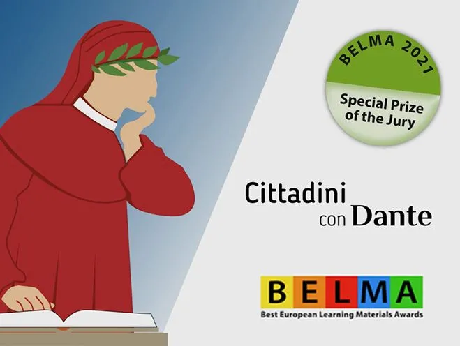 Grafica libro Cittadini con Dante
