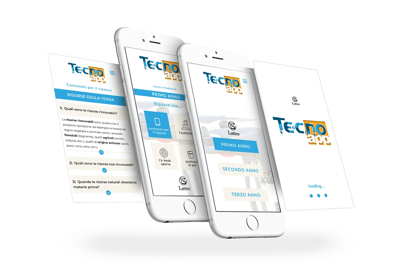 Schermate dell'app Tecno.app