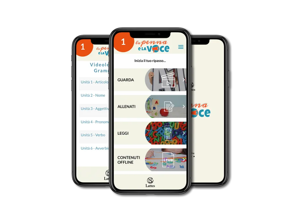 Schermate dell'app La Penna e La Voce