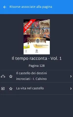 Schermata di Lattes Play pagina libro