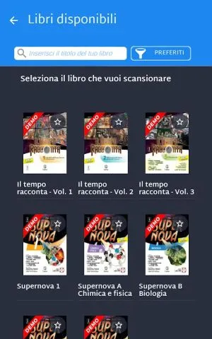 Schermata di Lattes Play dei libri disponibili