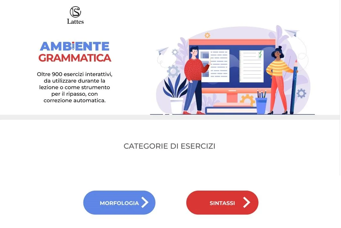 Schermata da Ambiente Grammatica