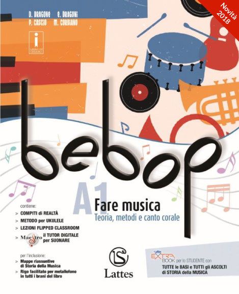 <h1><strong>Bebop</strong></h1>
<h2>D. DRAGONE - E. DRAGONI - P. CASCIO - M. CORDIANO</h2>
<img src="/images/bebop.jpg" alt="Copertina del libro Bebop">
<a href="https://www.latteseditori.it/images/inchiaro-bollino-pdf/2023/Bebop.pdf"><img src="/images/libroinchiaro.png" alt="Libro in chiaro"></a>
<h3>Contenuto:
</h3>
<ul>
        <li>

        
<h3>Caratteristiche generali</h3>


<div><p><span>Si tratta di un corso interamente </span><strong>inclusivo</strong><span>, che supporta gli alunni con eventuali difficoltà di apprendimento (o alunni che presentano difficoltà nella lettura del pentagramma o nell’utilizzo del flauto), affinché tutti possano suonare i brani proposti insieme al resto della classe (si suggerisce l’utilizzo del </span><strong>metallofono</strong><span>). Gli studenti possono, in questo caso, seguire il brano su uno </span><strong>spartito facilitato</strong><span> articolato in un rigo (rigo giallo), sul quale le note sono scritte in lettere e non in simboli musicali. Le note riportate sul rigo giallo si riferiscono ai battiti da eseguire con il metallofono. Non si tratta, quindi, delle note presenti sul pentagramma.</span></p></div>


    </li>
        <li>

        
<h3>Il digitale</h3>


<div><ul>
<li>Gli sfoglialibri dei Volume A1 e B (presenti su DVD Rom e sulla piattaforma bSmart), sono arricchiti da un'ampia proposta di<span> </span><strong>contenuti digitali integrativi</strong>, tra cui i<span> </span><strong>brani da ascoltare</strong>, i<span> </span><strong>brani da suonare</strong>, gli<span> </span><strong>spezzoni cinematografici</strong><span> </span>per le attività di Flipped classroom relative alla Storia della musica, ecc.</li>
<li><strong>Maestro</strong><span> </span>è un programma didattico interattivo, utile per supportare lo studente nell'esecuzione dei brani e nello studio a casa (si tratta di un tutorial che semplifica allo studente le attività didattiche).</li>
<li>Il<span> </span><strong>Musicbox</strong><span> </span>è un portale disciplinare che contiene ascolti, brani in .mp3 e MIDI, video di presentazione degli strumenti musicali, link a software per la produzione musicale, e molto altro.</li>
</ul>
<p>Questo libro nella <strong>versione mista carta + digitale</strong> (<em>tipo b</em>) è dotato di un <strong>extraBOOK</strong>, utilizzabile anche sulla L.I.M. e sul tablet, che contiene le risorse multimediali associate al libro (Contenuti Digitali Integrativi).<br />Inoltre sul<strong> TeachBox,</strong> sono presenti ulteriori contenuti digitali dedicati al Docente.</p></div>


    </li>
        <li>

        
<h3>Per il docente</h3>


<div><ul>
<li>La<span> </span><strong>guida</strong>.</li>
<li>Gli<span> </span><strong>ascolti</strong><span> </span>aggiuntivi, quelli d Storia della musica, le basi, ecc.</li>
<li>Il<span> </span><strong>Musicbox</strong>.</li>
<li>Un cofanetto contenente 16<span> </span><strong>CD Audio</strong><span> </span>(brani da far suonare e ascoltare in classe).</li>
<li><strong>Progetto "Orchestra fai da te":</strong> un fascicolo di 25 partiture di insieme a più voci; spartiti molto semplici, per non aggiungere alla difficoltà di ascoltare gli altri la difficoltà di esecuzione di un brano complesso.</li>
</ul></div>


    </li>
        <li>

        
<h3>Compiti di realtà</h3>


<div><p><span>Le unità di </span><strong>Storia della musica</strong><span> sono corredate da un'ampia proposta di</span><strong><span> </span>compiti di realtà</strong><span>, utili per completare il percorso di acquisizione delle competenze interdisciplinari, oltre che quelle musicali.</span></p></div>


    </li>
        <li>

        
<h3>Metodologie didattiche informative</h3>


<div><p><span>Nella sezione dedicata alla </span><em>Storia della musica</em><span>, ogni unità si apre con un video (spezzone cinemtatografico) che può servire anche per un </span><strong>approccio didattico "capovolto" (flipped classroom)</strong><span>, per chi volesse utilizzarlo.</span></p></div>


    </li>
        <li>

        
<h3>Fare musica</h3>


<div><p>Il volume si apre con una seziona dedicata alla teoria musicale e ai metodi per flauto dolce soprano, flauto dolce contralto, chitarra, ukulele, tastiera e metallofono.<br />La<span> </span><strong>nota</strong><span> </span>oggetto della lezione è sempre evidenziata, su tutti gli strumenti, con il<span> </span><strong>colore rosso</strong>.</p>
<p>Ogni brano è scritto su un<span> </span><strong>doppio rigo</strong>: il primo per i flauti, chitarra, ukulele e tastiera, il secondo (rigo giallo) per il metallofono con scrittura facilitata sul quale le note sono scritte in lettere e non in simboli musicali.</p>
<p>Nella sezione<span> </span><em><strong>Cantiamo insieme</strong></em>, dedicata al canto corale con brani di vario genere, sono spesso presenti righi destinati alle percussioni, utilizzabili anche dali alunni BES.</p></div>


    </li>
        <li>

        
<h3>Ascoltare</h3>


<div><p>Il volume si apre con una sezione dediata allo studio degli strumenti musicali: una scheda per ogni strumento corredato di un ascolto con brevi quesiti.</p>
<p>Nella sezione dedicata alla<strong><span> </span>Storia della musica</strong><span> </span>le unità si aprono con una doppia pagina di didattica capovolta: si inizia con uno<span> </span><strong>spezzone cinematografico</strong><span> </span>sul quale vengono proposte alcune domande stimolo, si continua con un compito di realtà, da svolgersi in classe in forma di<span> </span><em>cooperative learning</em>.</p>
<p>Seguono pagine dedicate alla costruzione dei<span> </span><strong>saperi di base</strong><span> </span>scritte in<span> </span><strong>carattere ad alta leggibilità</strong><span> </span>e particolarmente semplici. Le pagine di teoria sono corredate di guida all'ascolto con relativi esercizi.</p>
<p>Tutte le unità si concludono con una<strong><span> </span>mappa concettuale</strong><span> </span>e una<span> </span><strong>verifica formativa</strong>.</p>
<p>Il volume si chiude con la sezione Gli altri<strong><span> </span>linguaggi musicali</strong>, composta di quattro unità (jazz, pop music, musica etnica e musica da film) intervallate da<span> </span><strong>compiti di realtà</strong>.</p></div>


    </li>
    </ul>
<p>
    <a href="https://teachbox.latteseditori.it/copie-saggio/saggi-cartacei">RICHIEDI LA COPIA SAGGIO!</a>
</p>
<h3>Configurazioni di vendita:</h3>
<div><p>A1 - Fare musica (pp. 180) + DVD A1 Extrabook + A2 - Fare musica (pp. 288) + B - Ascoltare (pp. 348) + DVD B - Extrabook + Tavole Medley</p></div>
<div>

    




<div>ISBN 978-886917-306-6</div>

<p>€ 36,50</p>



</div>
<div><p>A1 - Fare musica (pp. 180) + DVD A1 Extrabook + A2 - Fare musica (pp. 288) + Tavole Medley</p></div>
<div>

    




<div>ISBN 978-88-6917-336-3</div>

<p>€ 21,00</p>



</div>
<div><p>B - Ascoltare (pp. 348) + DVD B Extrabook</p></div>
<div>

    




<div>ISBN 978-88-6917-337-0</div>

<p>€ 15,20</p>



</div>
<div><p>#Musica - Percorsi facilitati di Storia della Musica</p></div>
<div>

    




<div>ISBN 978-88-6917-633-3</div>

<p>€ 5,00</p>



</div>
<h3>Libro digitale:</h3>
<h5>Questa versione non comprende il libro cartaceo</h5>
<div><p>A1 - Fare musica (pp. 180) + A2 - Fare musica (pp. 288) + B - Ascoltare (pp. 348) + Spartiti  Medley</p></div>
<div>

    




<div>ISBN 978-88-6917-370-7</div>

<p>€ 31,03</p>



</div>
<p>
    <a href="https://store.bsmart.it/it/IT/products/bebop-vol-a1-vol-a2-vol-b-spartiti-medley">Acquista su bSmart</a>
</p>
<div><p>#Musica - Percorsi facilitati di Storia della Musica</p></div>
<div>

    




<div>ISBN 978-88-6917-636-4</div>

<p>€ 4,25</p>



</div>
<p>
    <a href="https://store.bsmart.it/it/IT/products/musica-percorsi-facilitati-di-storia-della-musica">Acquista su bSmart</a>
</p>
<p>
    <a href="https://web.latteseditori.it/formazione-lista-corsi/categoria/webinar-gratuiti/">SCOPRI I NOSTRI WEBINAR!</a>
</p>